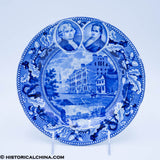 2 Medallion Jefferson & Clinton Plate City Hotel Aquaduct Bridge Rochester ZAM-296