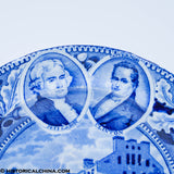2 Medallion Jefferson & Clinton Plate City Hotel Aquaduct Bridge Rochester ZAM-296