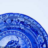 Arms of Rhode Island Plate Historical Blue Staffordshire ZAM-363