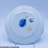 Arms of Rhode Island Plate Historical Blue Staffordshire ZAM-363