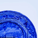 Marine Hospital Louisville Kentucky Plate Historical Blue Staffordshire ZAM-382