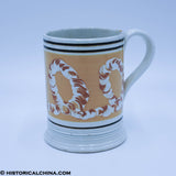 Earthworm Mocha Pearlware Staffordshire Mug Tankard ZAM-229