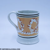 Earthworm Mocha Pearlware Staffordshire Mug Tankard ZAM-229
