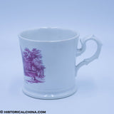 Calvert Street City Spring Mug Pink Transferware Staffordshire ZAM-221