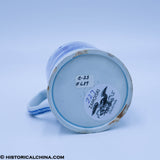 New York City Hall Tankard Tapered Side Historical Blue Staffordshire ZAM-227
