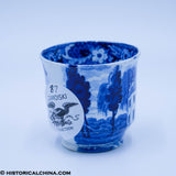 Hoboken New Jersey Custard Cup Historical Blue Staffordshire ZAM-87