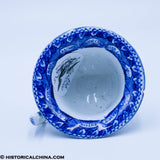 States Series Custard Cup Mansion Circular Drive Historical Blue Staffordshire ZAM-86