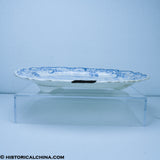 View From Governor's Island New York Hudson River Well & Tree Platter Historical Blue Staffordshire ZAM-455