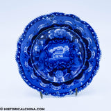 States Series Cup Plate 4 1/2" Historical Blue Staffordshire ZAM-131 ZAM-132