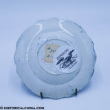 States Series Cup Plate 4 1/2" Historical Blue Staffordshire ZAM-131 ZAM-132