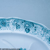 American Views Baltimore Green Transfer Well & Tree Platter Historical Staffordshire ZAM-470