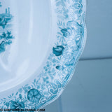American Views Baltimore Green Transfer Well & Tree Platter Historical Staffordshire ZAM-470