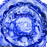 States Series 5 3/4" Plate Historical Blue Staffordshire ZAM-408