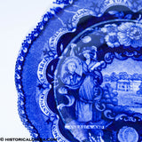 States Series 5 3/4" Plate Historical Blue Staffordshire ZAM-408