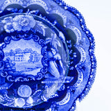 States Series 5 3/4" Plate Historical Blue Staffordshire ZAM-408