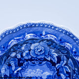 States Series 9" Soup Plate Historical Blue Staffordshire ZC-3