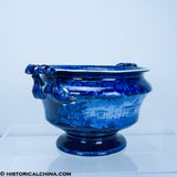 Capitol at Harrisburg Pennsylvania Soup Tureen Base Historical Blue Staffordshire ZAM-579
