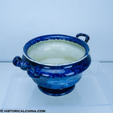 Capitol at Harrisburg Pennsylvania Soup Tureen Base Historical Blue Staffordshire ZAM-579
