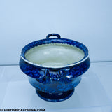 Capitol at Harrisburg Pennsylvania Soup Tureen Base Historical Blue Staffordshire ZAM-579