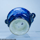 Capitol at Harrisburg Pennsylvania Soup Tureen Base Historical Blue Staffordshire ZAM-579