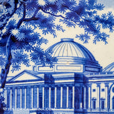 Capitol Washington Historical Blue Staffordshire Cake Stand ZAM-45
