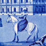 Capitol Washington Historical Blue Staffordshire Cake Stand ZAM-45