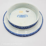 Capitol Washington Historical Blue Staffordshire Cake Stand ZAM-45