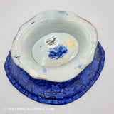 Arms of Maryland Historical Blue Staffordshire Footed Compote Thomas Mayer ZAM-168