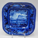 Quebec Covered Vegetable Dish Historical Blue Staffordshire ZAM-60