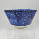 Wadsworth Tower Historical Blue Staffordshire Waste Bowl Seashell Border Enoch Wood ZAM-637