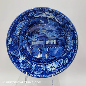 Capitol Washington Bowl Historical Blue Staffordshire Tams Anderson ZAM-34