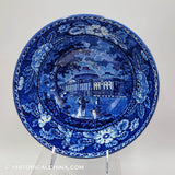Capitol Washington Bowl Historical Blue Staffordshire Tams Anderson ZAM-34