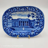Bank of Savannah Tray Historical Blue Staffordshire Ridgway Beauties America Series ZAM-574