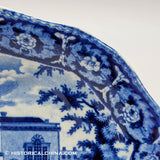 Charlestown Exchange Tray Historical Blue Staffordshire Ridgway Beauties America Series ZAM-189
