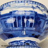 Charleston Exchange Round Form Tureen Lid Ladle & Tray Ridgway Historical Blue Staffordshire ZAM-594