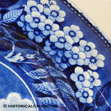 Landing of Lafayette 17" Platter Historical Blue Staffordshire Transferware ZAM-448