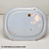 Landing of Lafayette 17" Platter Historical Blue Staffordshire Transferware ZAM-448