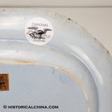 Landing of Lafayette 17" Platter Historical Blue Staffordshire Transferware ZAM-448