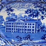 Hartford Deaf & Dumb Asylum Open Vegetable Dish Historical Blue Staffordshire Ridgway ZAM-617