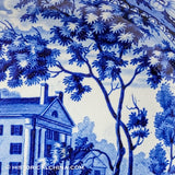 Hartford Deaf & Dumb Asylum Open Vegetable Dish Historical Blue Staffordshire Ridgway ZAM-617