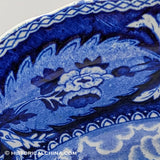 Hartford Deaf & Dumb Asylum Open Vegetable Dish Historical Blue Staffordshire Ridgway ZAM-617