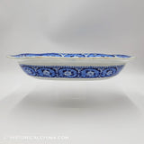 Hartford Deaf & Dumb Asylum Open Vegetable Dish Historical Blue Staffordshire Ridgway ZAM-617