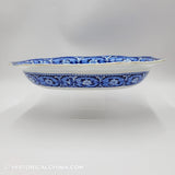 Hartford Deaf & Dumb Asylum Open Vegetable Dish Historical Blue Staffordshire Ridgway ZAM-617