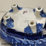 Landing of Lafayette Tureen Historical Blue Staffordshire ZAM-585