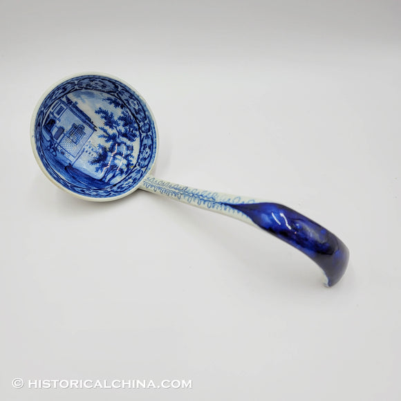 Charlestown Exchange Ladle Ridgway Beauties Partial View Historical Blue Staffordshire ZAM-205
