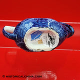 Arms of Connecticut Creamer Blue Historical Staffordshire Transferware ZAM-63