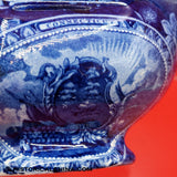 Arms of Connecticut Creamer Blue Historical Staffordshire Transferware ZAM-63