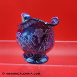 Arms of Connecticut Creamer Blue Historical Staffordshire Transferware ZAM-63