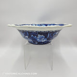 Lawrence Mansion Boston Wash Basin Bowl Historical Blue Staffordshire ZAM-40