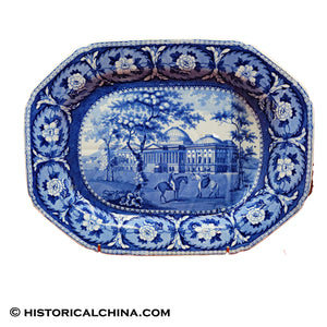 Historical Staffordshire Capitol Washington Well & Tree Platter Beauties of America Ridgway ZAM-451
